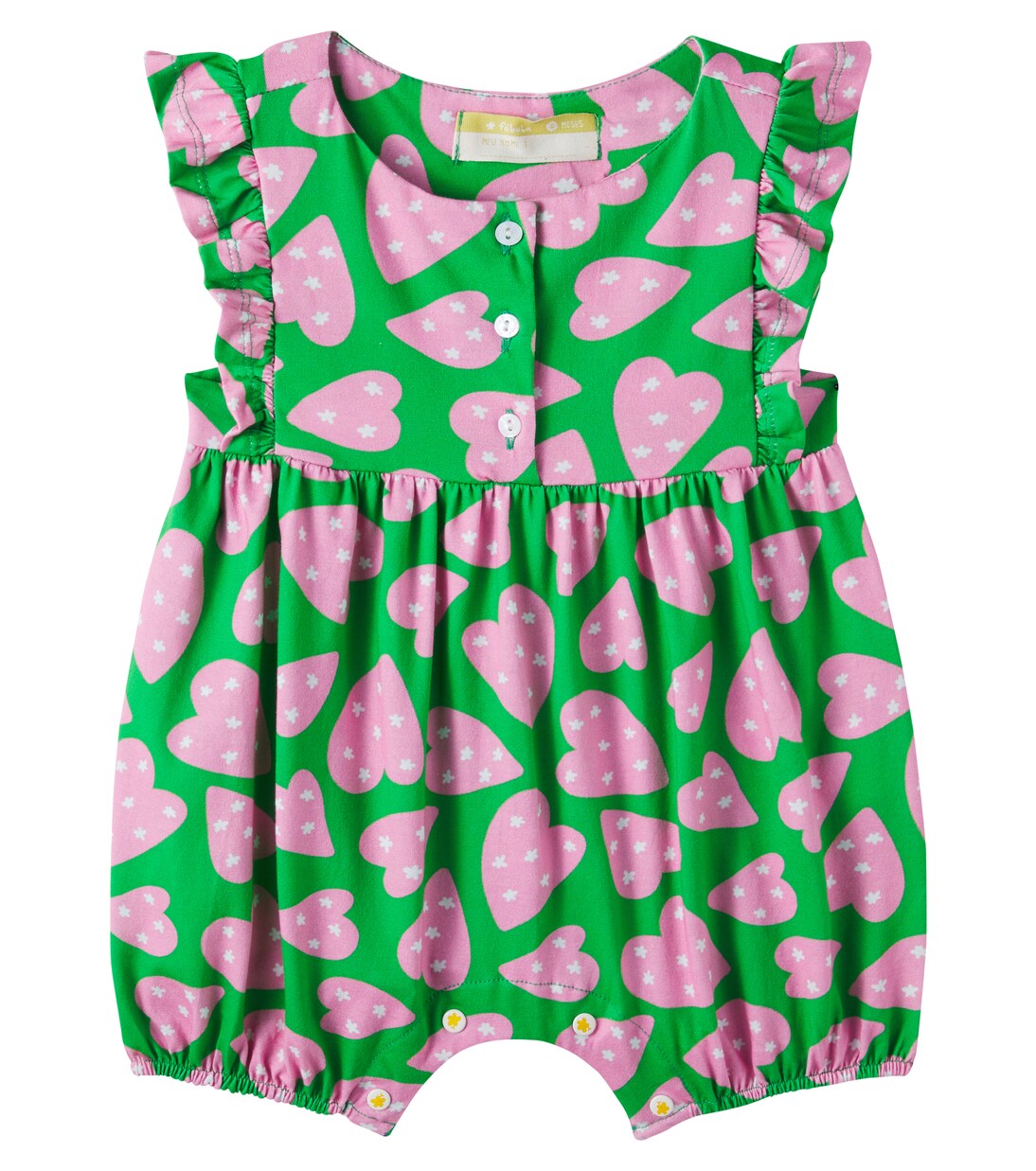 Baby printed cotton onesie | Fábula