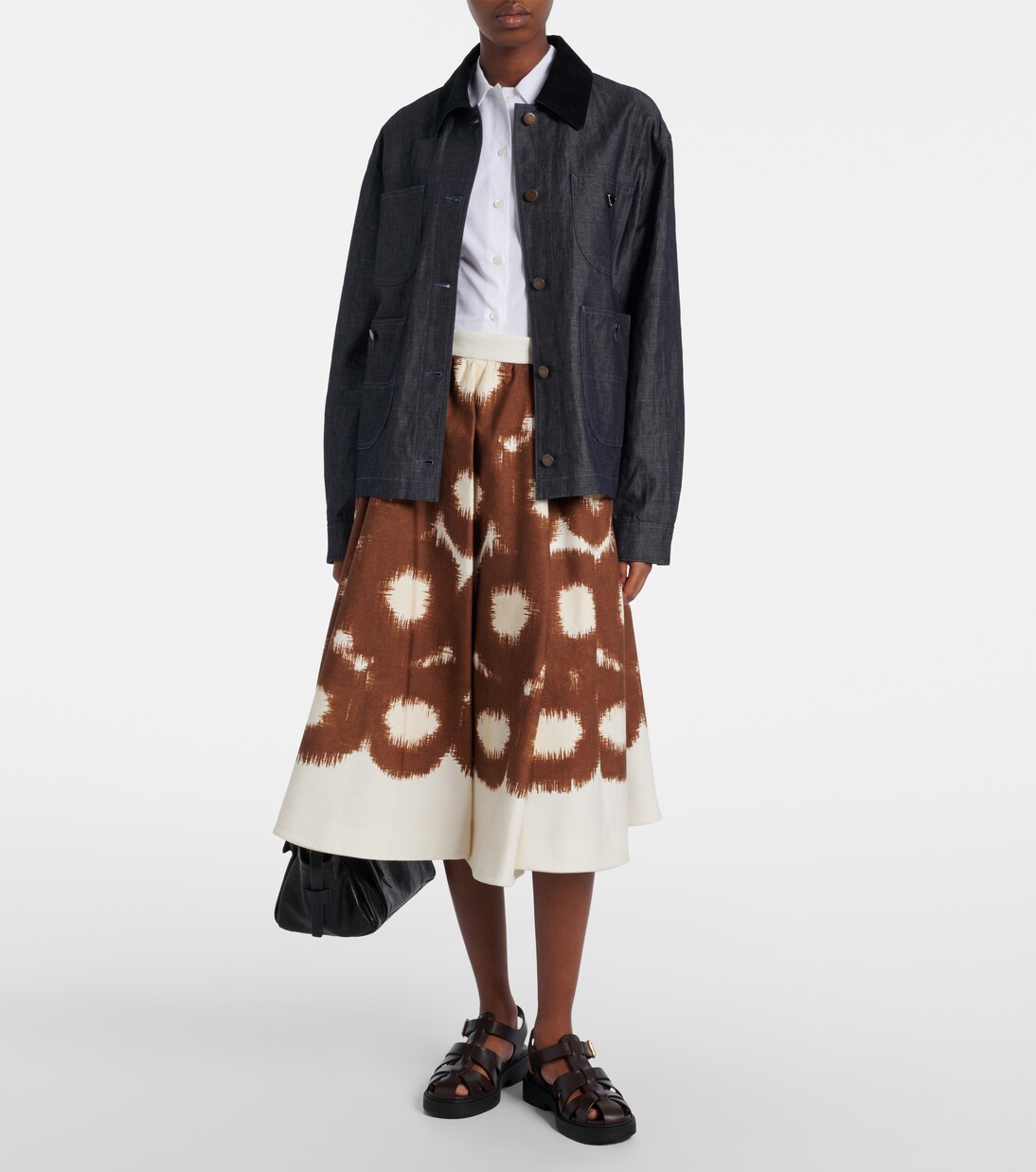 Leather fisherman sandals | Prada