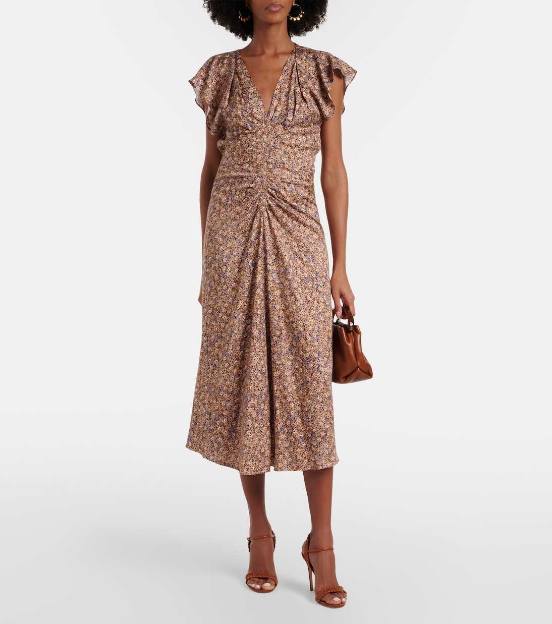 Suede and leather slingback sandals | Gianvito Rossi