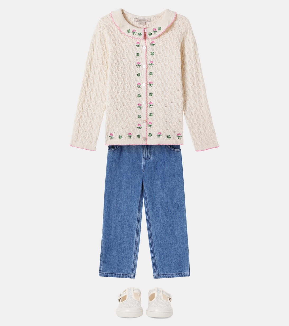 Cardigan Rosier aus Baumwolle, Wolle und Kaschmir | Konges Sløjd