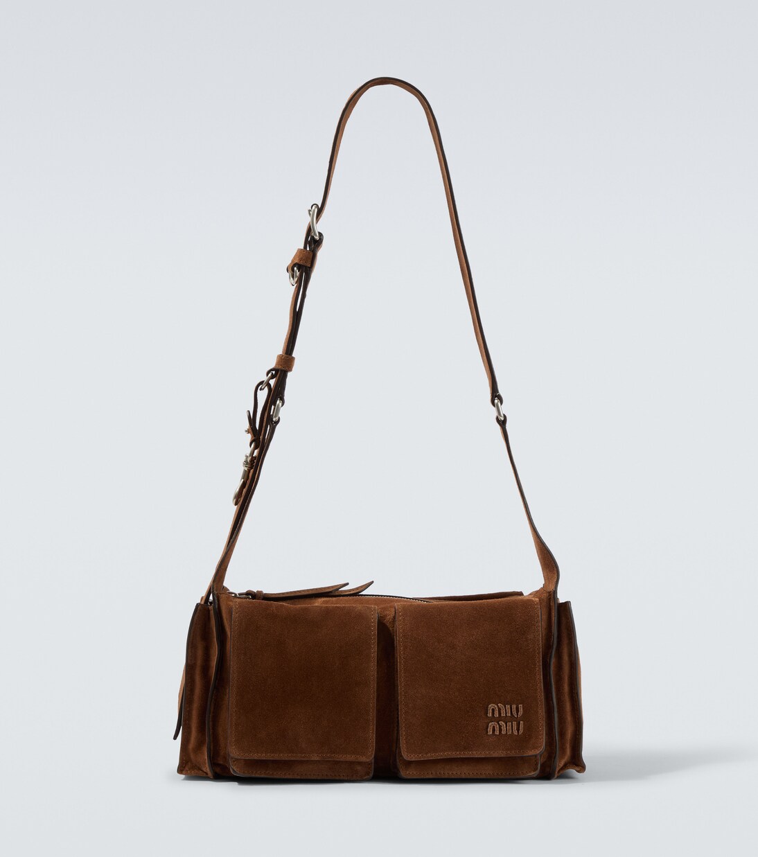 Utilitaire suede shoulder bag | Miu Miu