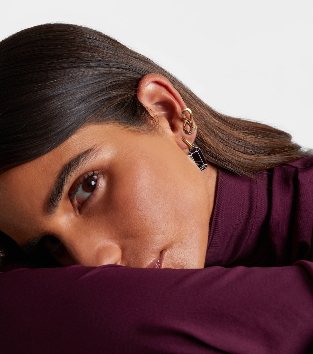 Ear cuff individual Romy de oro de 18 ct | Eéra