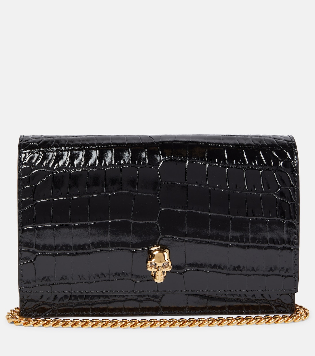 Borsa Small Skull in pelle stampata | McQueen