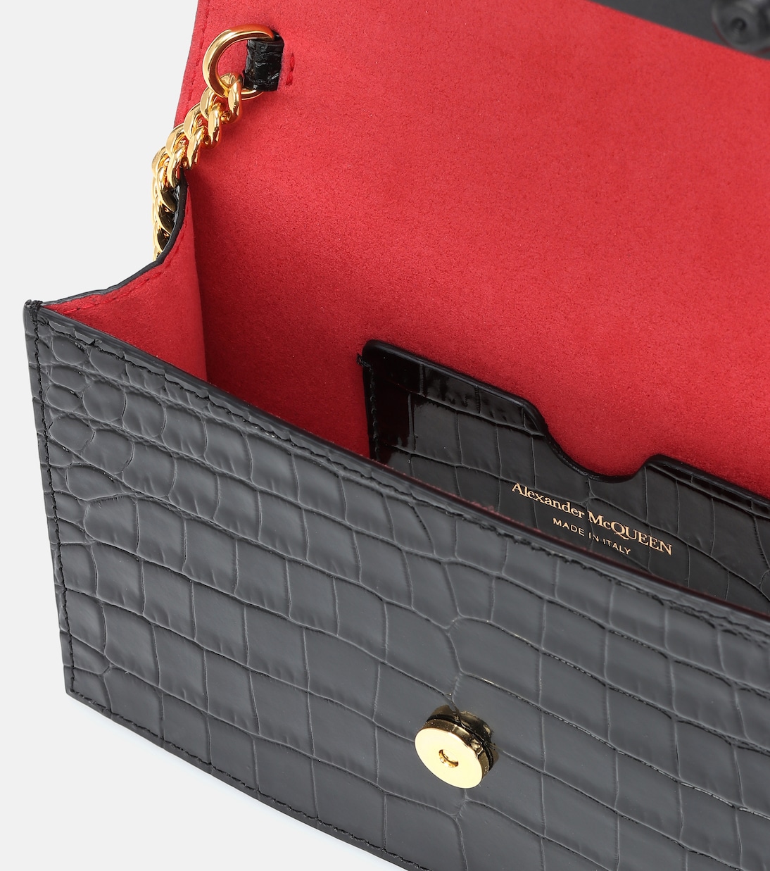 Borsa Small Skull in pelle stampata | McQueen