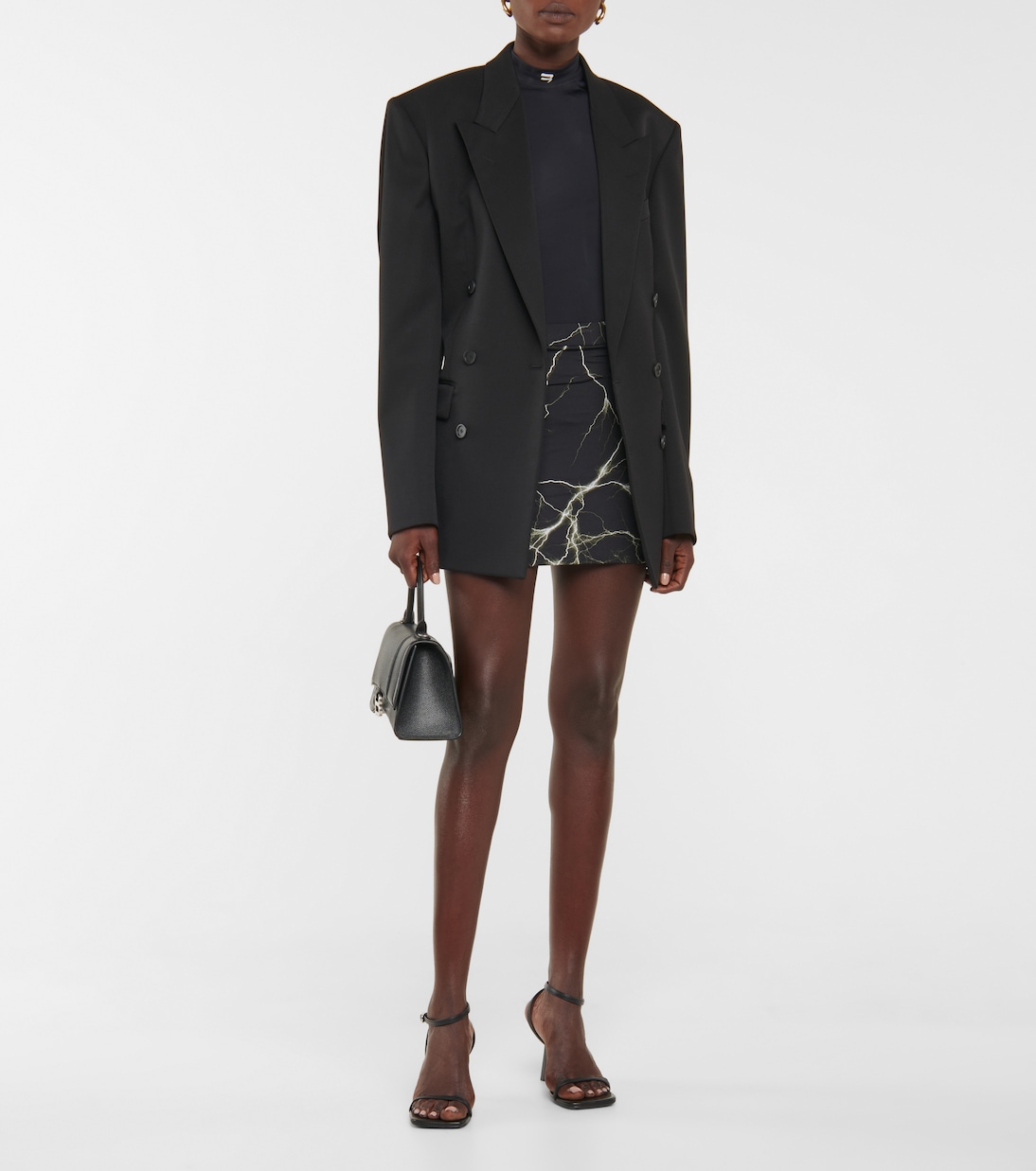 Minigonna in jersey stretch con stampa | Vetements