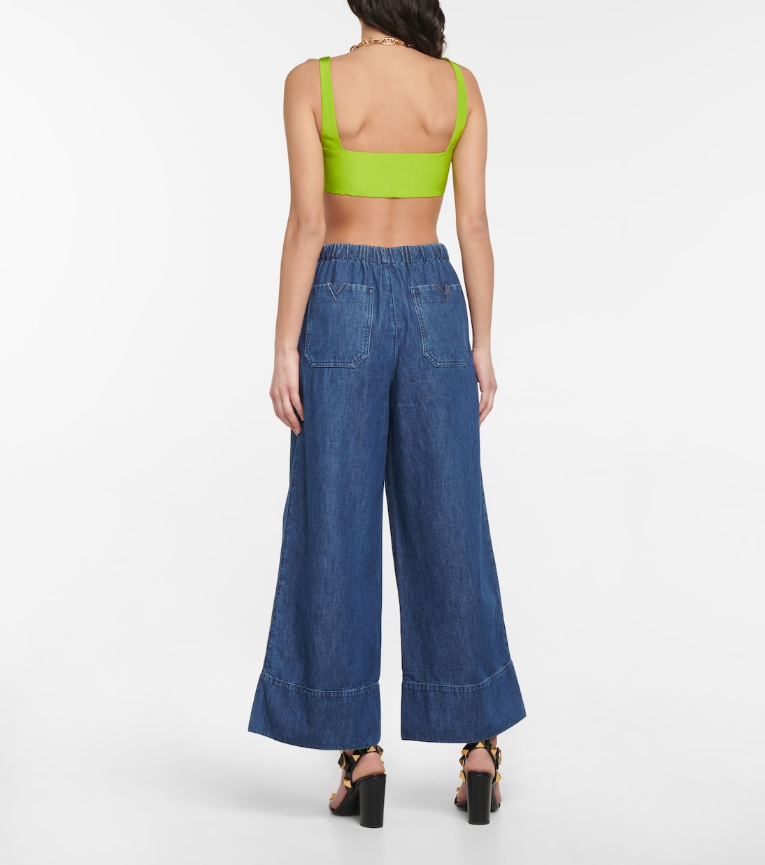 Silk faille bralette | Valentino