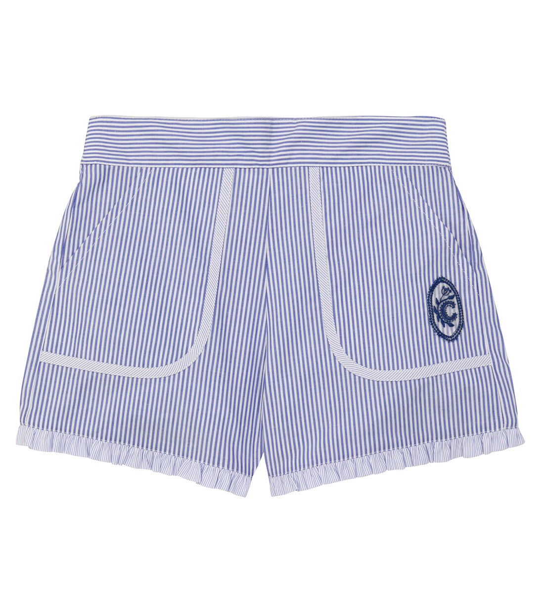 Shorts de algodón con raya diplomática | Chloé Kids