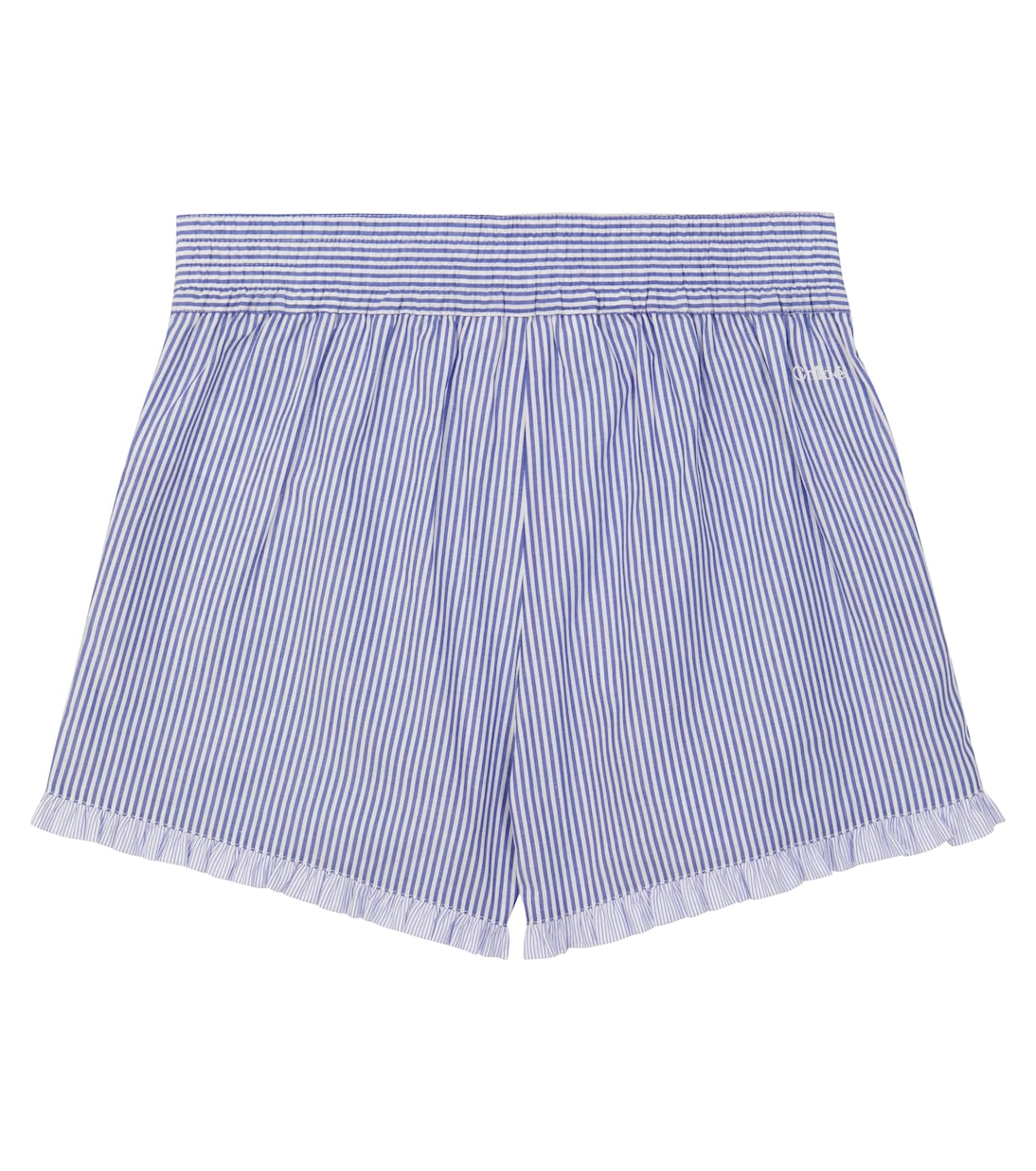 Shorts de algodón con raya diplomática | Chloé Kids