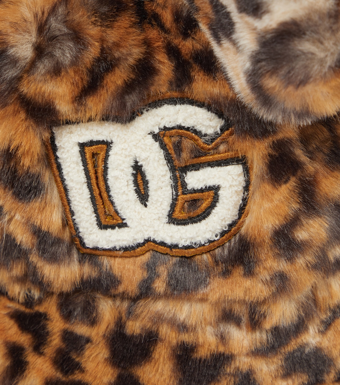 Leopard-print faux fur hat | Dolce&Gabbana Kids