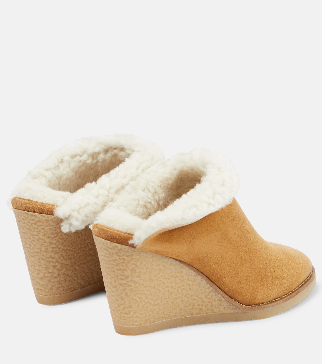 Wedge-Mules mit Shearling | Isabel Marant