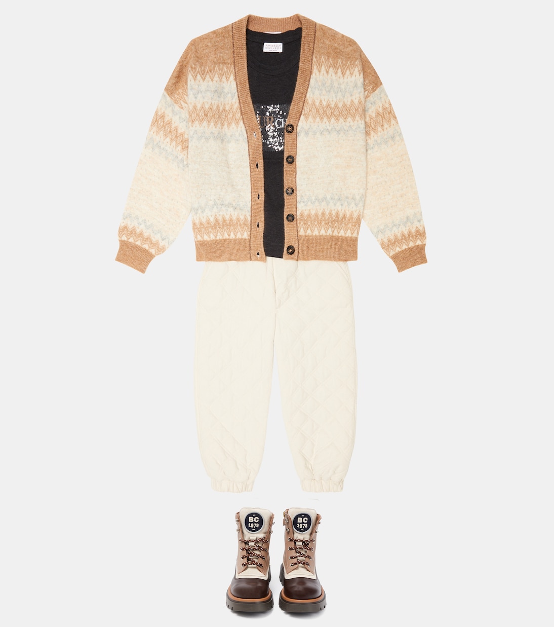 Camiseta en jersey de algodón | Brunello Cucinelli Kids