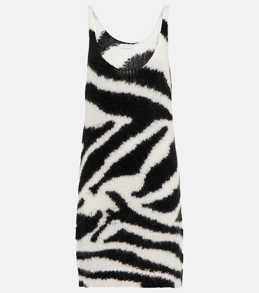 Vestido corto en mezcla de lana | Dries Van Noten
