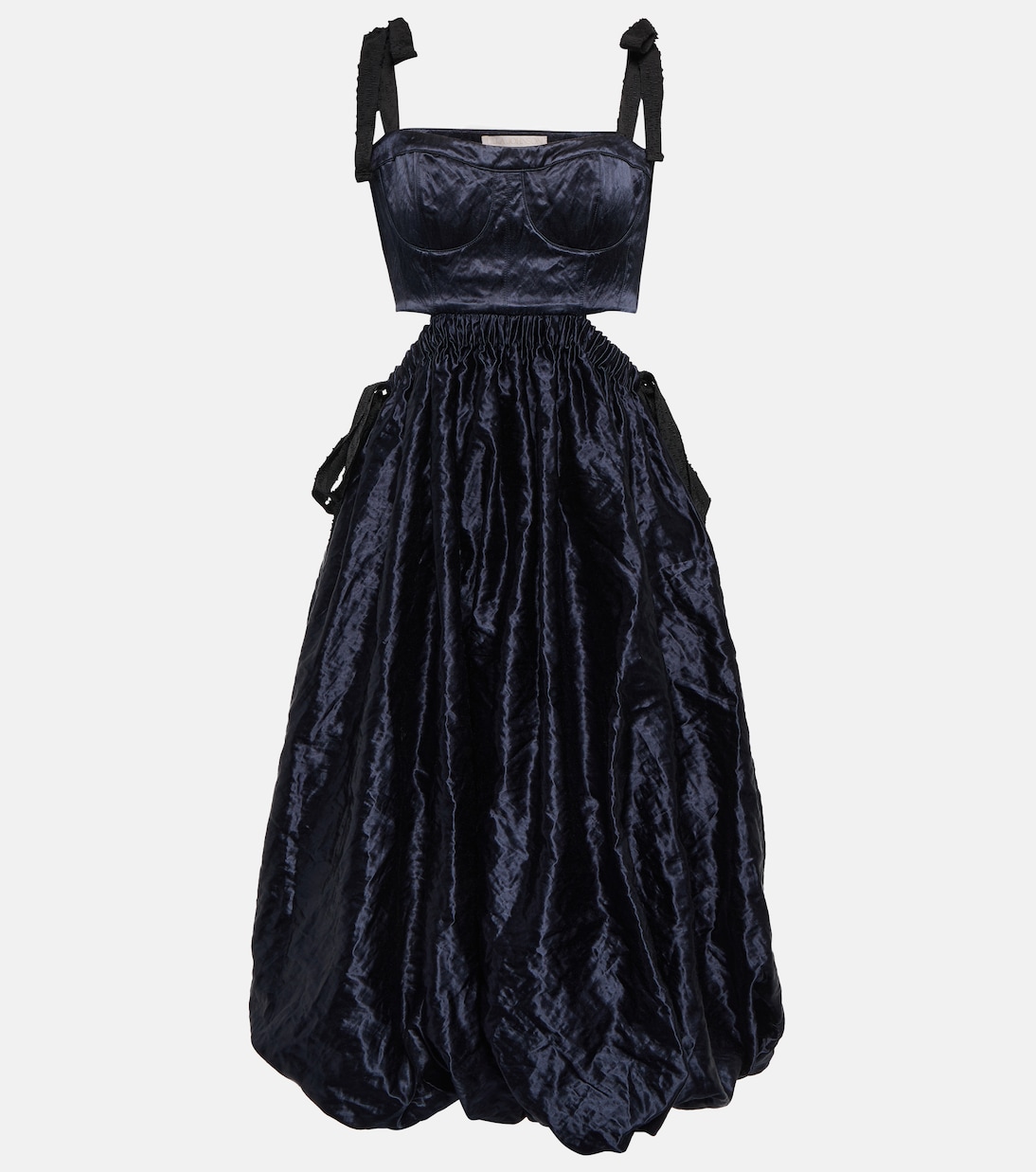 Vestido midi Gabrielle metálico | Ulla Johnson