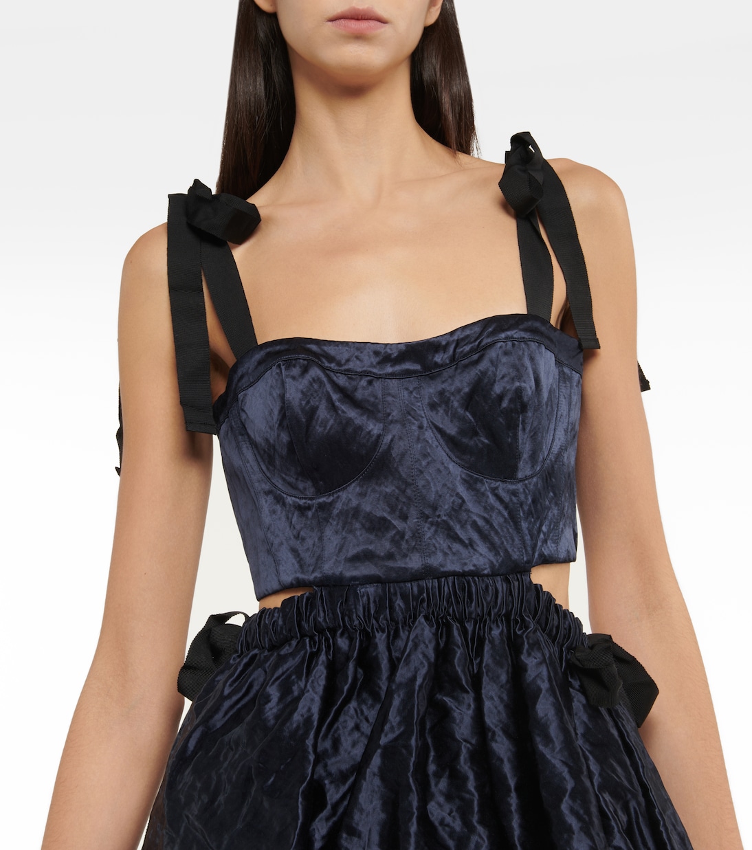 Vestido midi Gabrielle metálico | Ulla Johnson