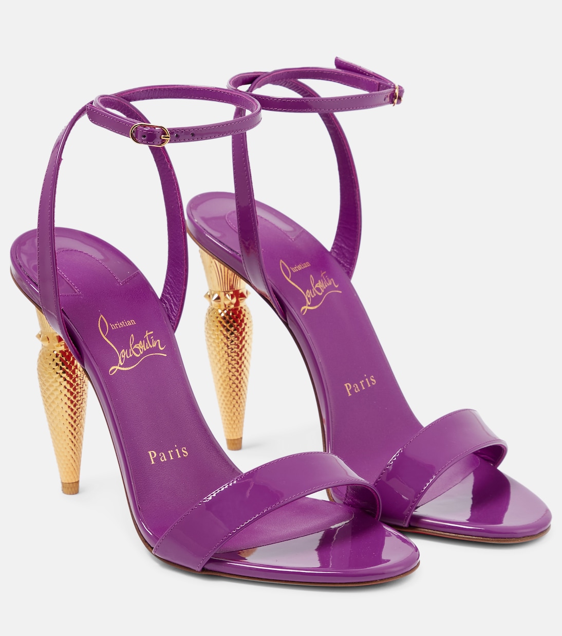 Lipqueen 100 patent leather sandals | Christian Louboutin