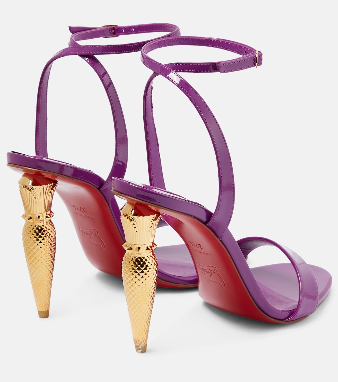 Lipqueen 100 patent leather sandals | Christian Louboutin