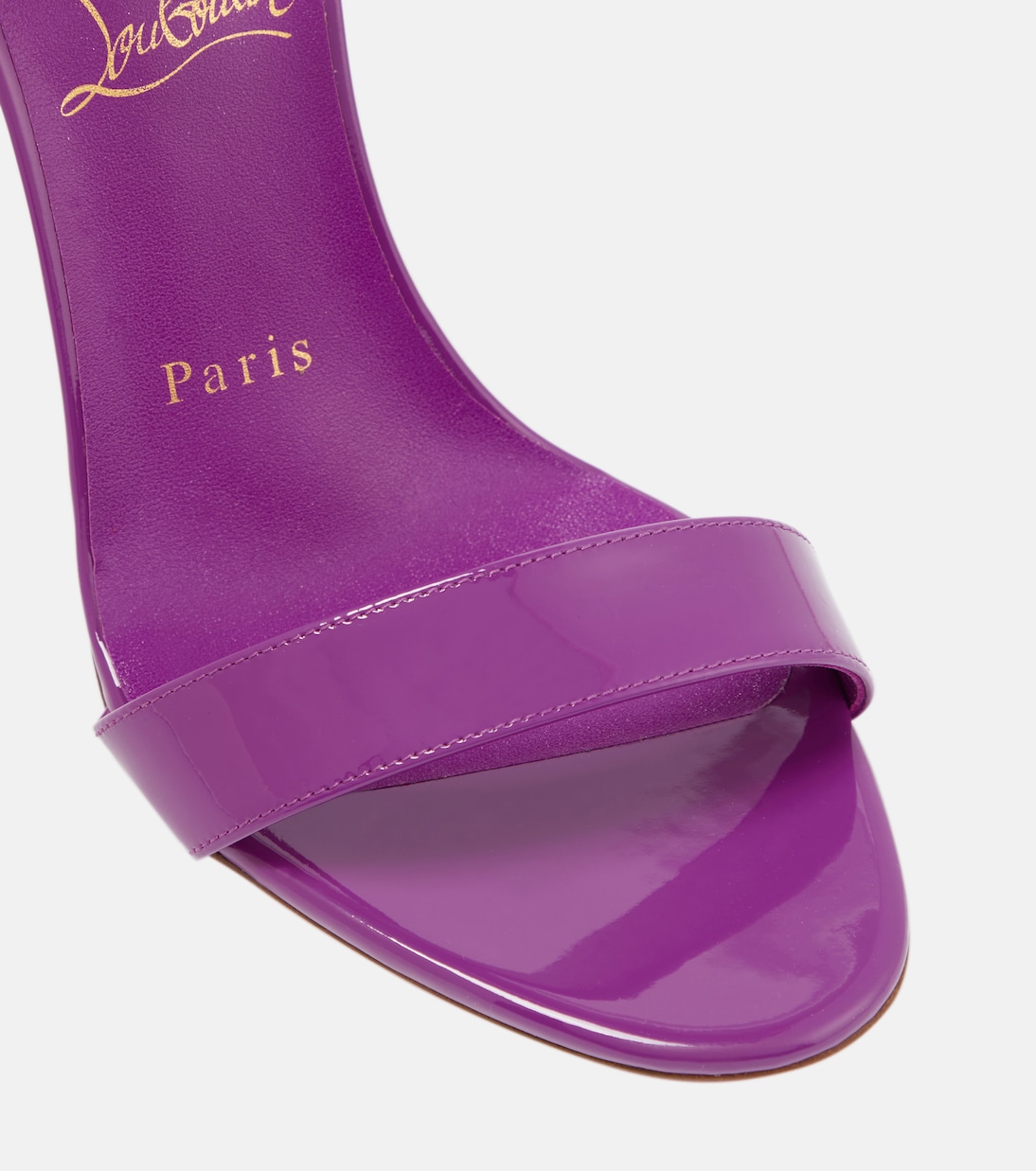 Lipqueen 100 patent leather sandals | Christian Louboutin