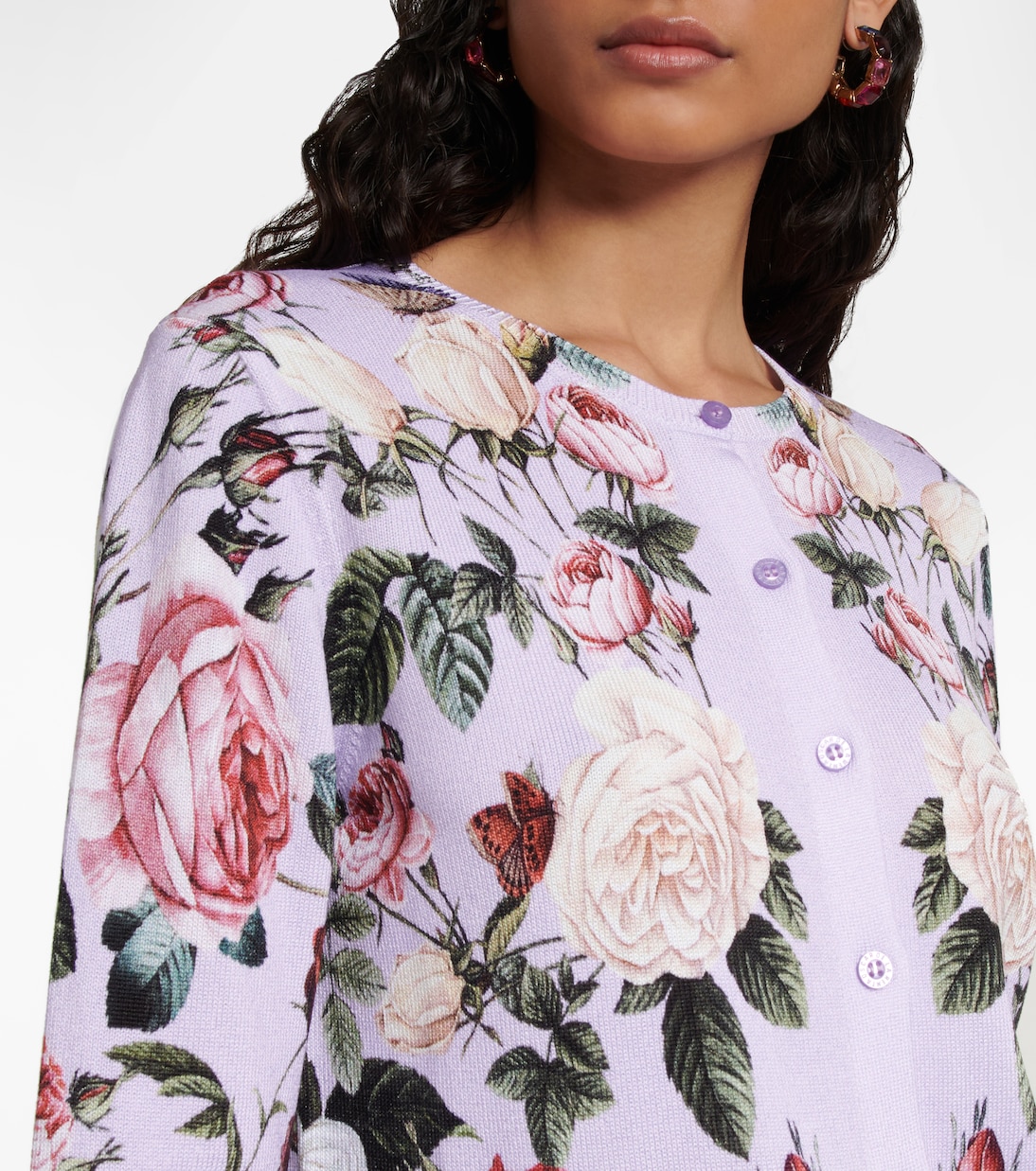 Cardigan aus einem Baumwollgemisch | Oscar de la Renta