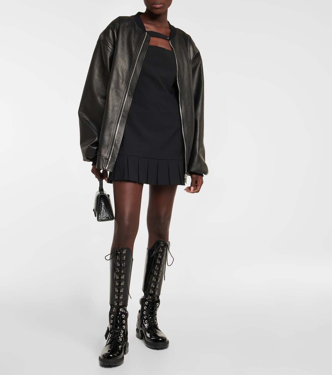 x Timberland convertible patent leather boots in black