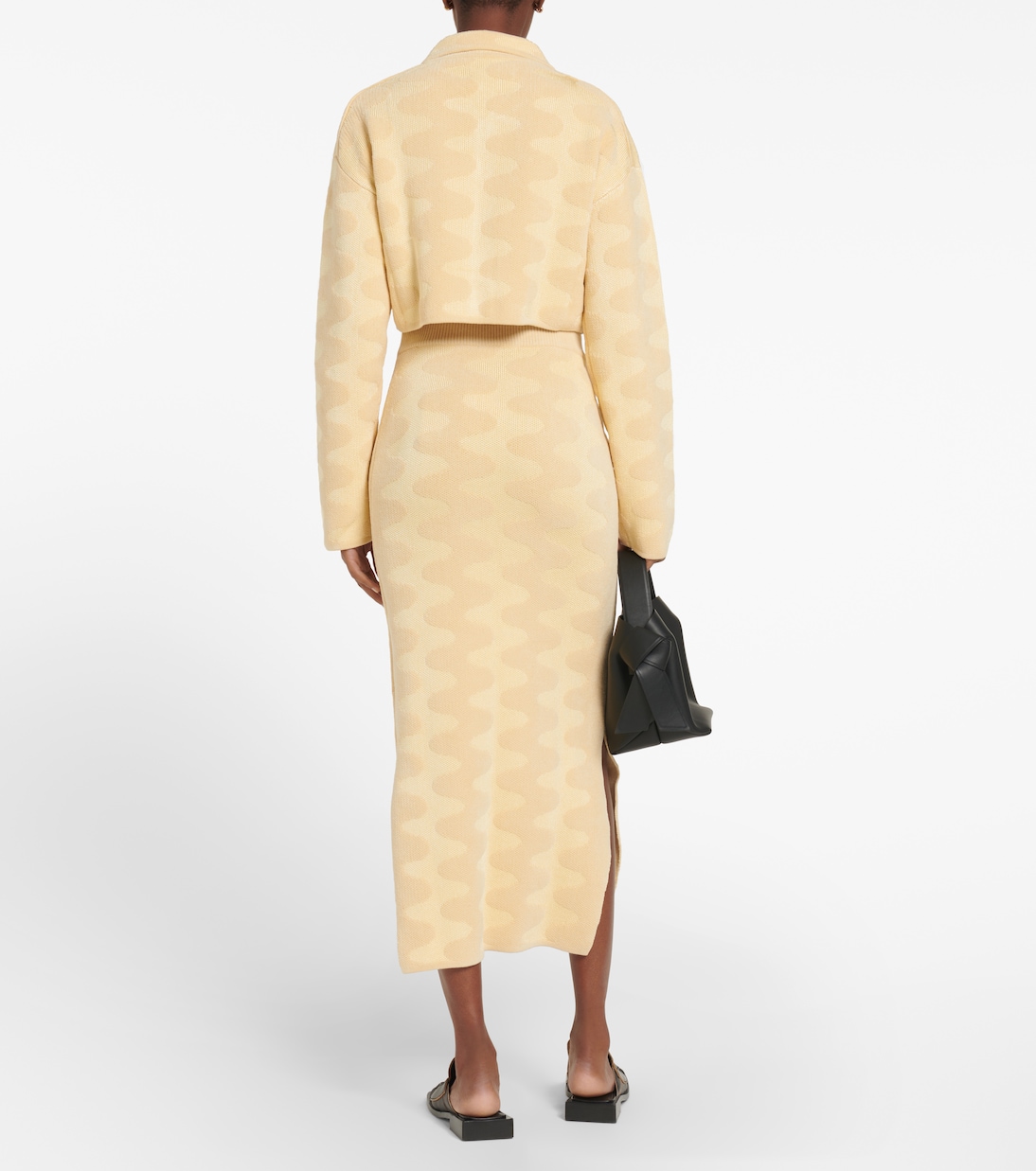 Bria jacquard cotton-blend midi skirt | Nanushka