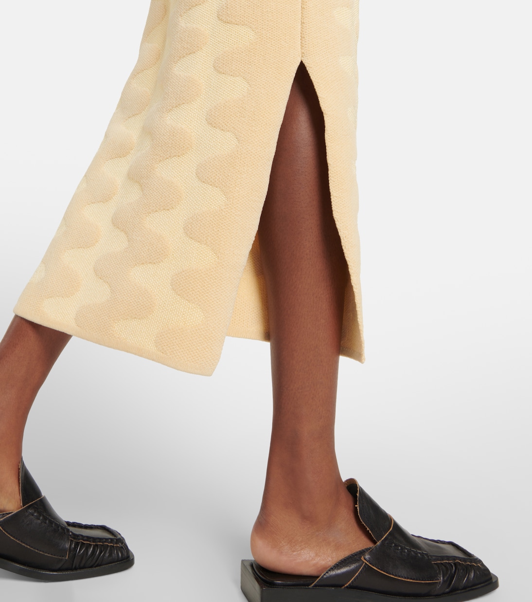 Bria jacquard cotton-blend midi skirt | Nanushka