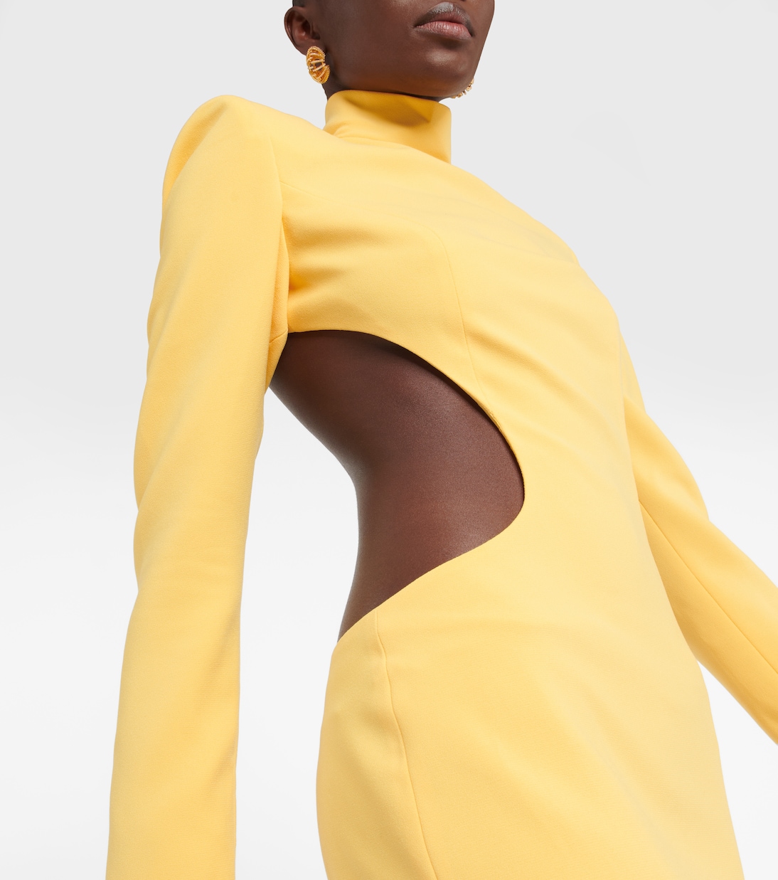 Cutout crêpe minidress | Mônot