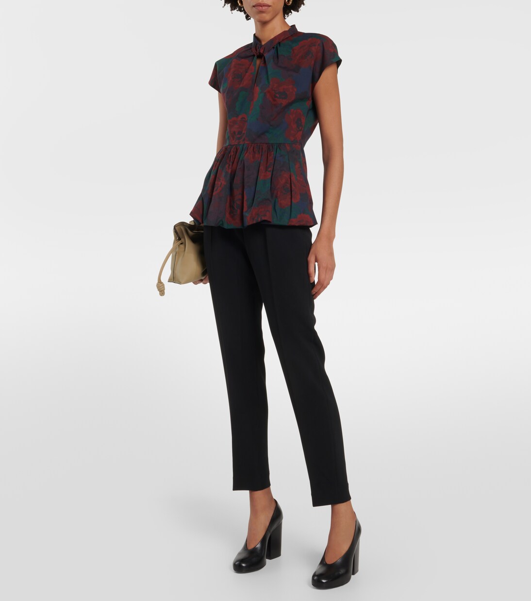 Palmira high-rise slim crêpe pants | Dries Van Noten