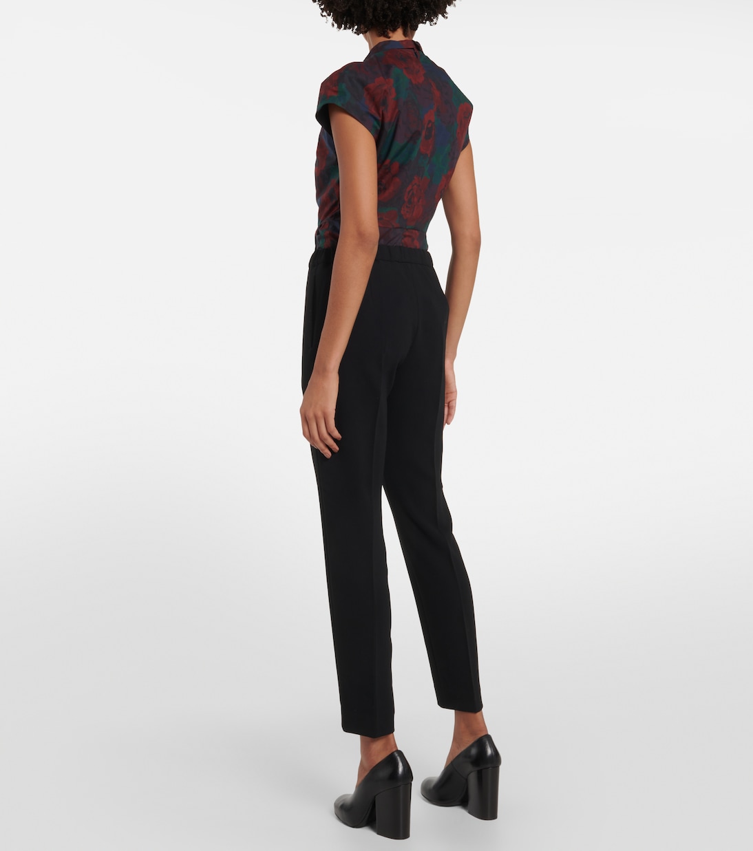 Palmira high-rise slim crêpe pants | Dries Van Noten