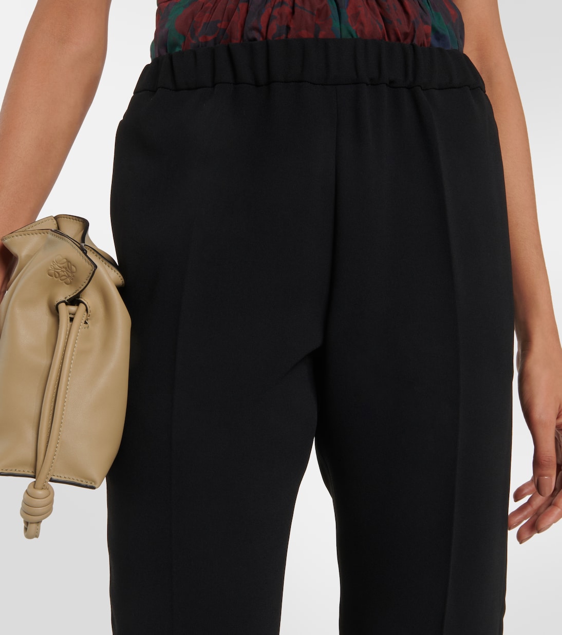 Palmira high-rise slim crêpe pants | Dries Van Noten