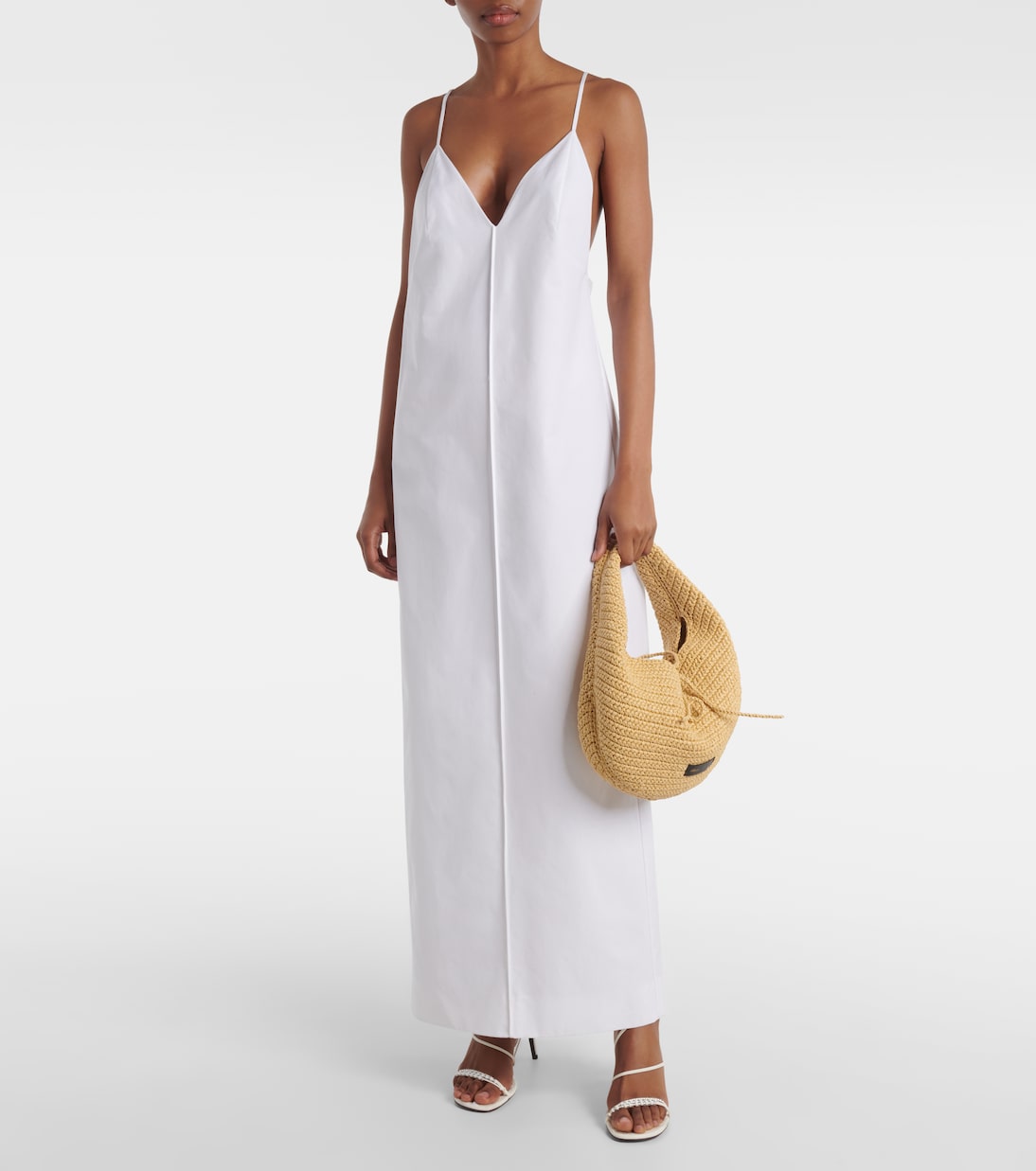 Sac Olivia Medium en raphia | Khaite