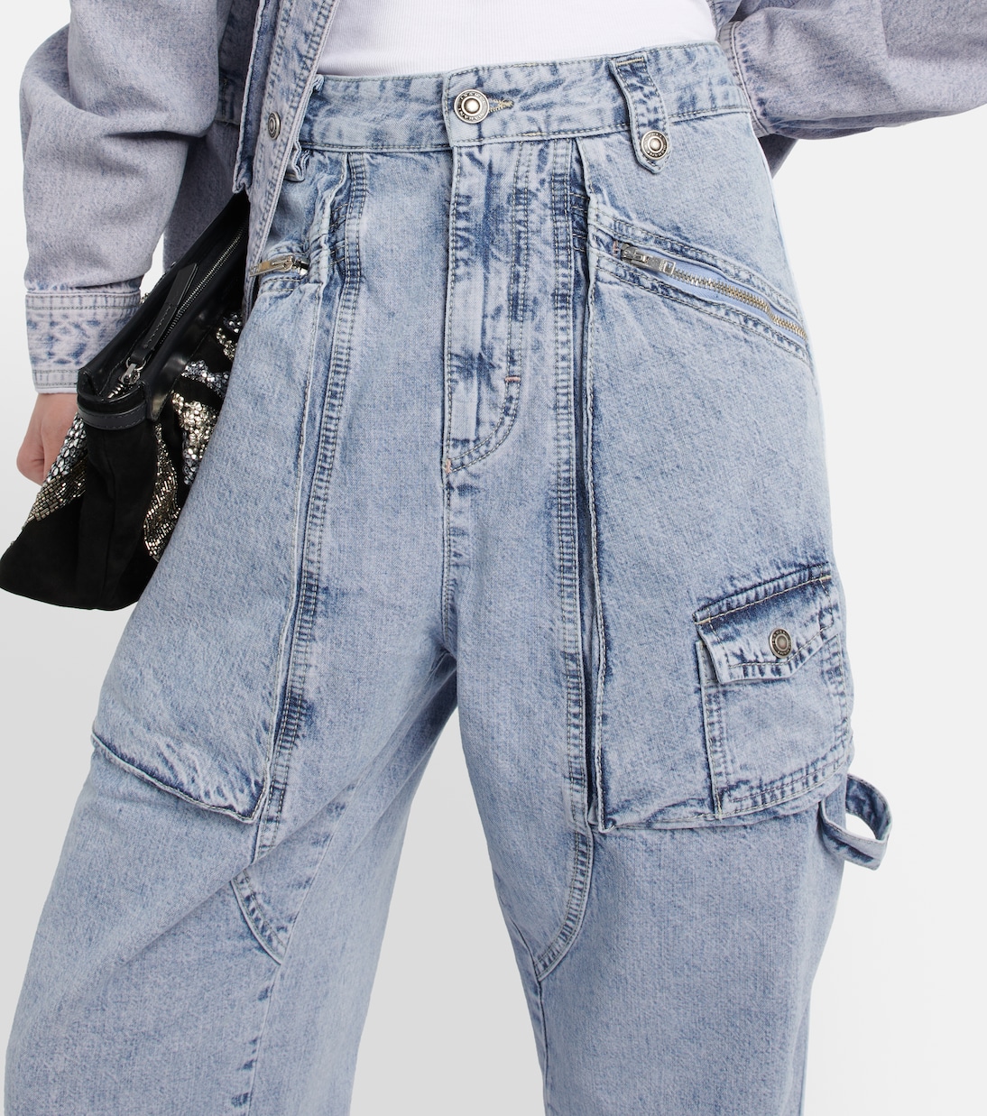 Paciane wide-leg cargo jeans | Isabel Marant