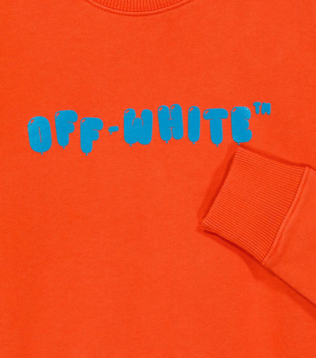 Printed cotton jersey sweatshirt | Off-White Kids