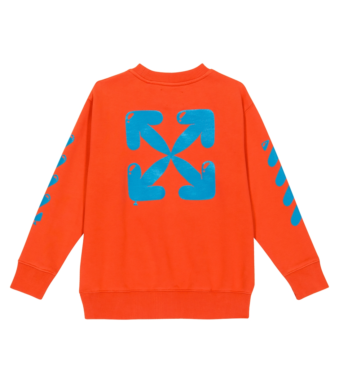 Printed cotton jersey sweatshirt | Off-White Kids