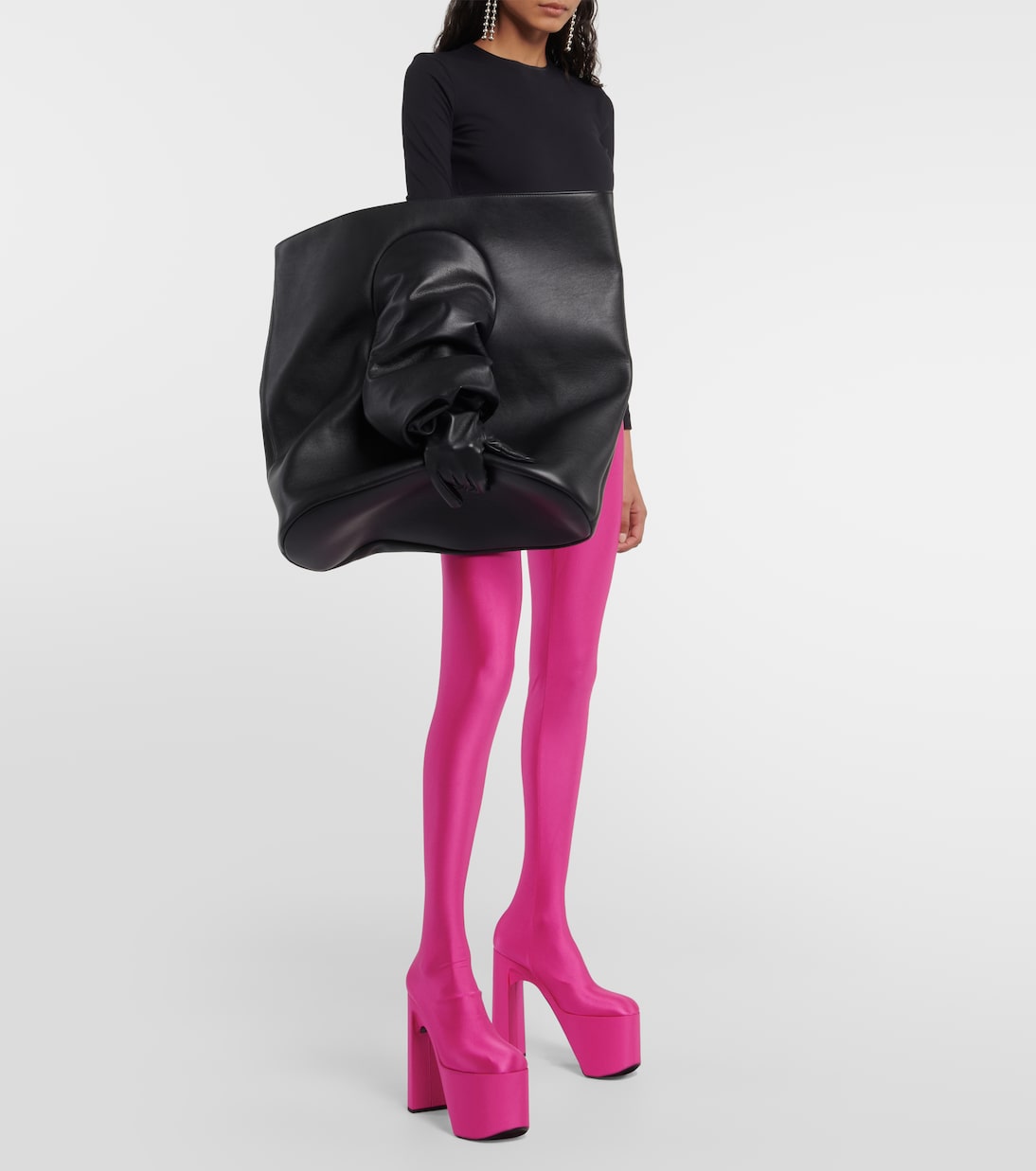 Glove Large leather tote bag | Balenciaga