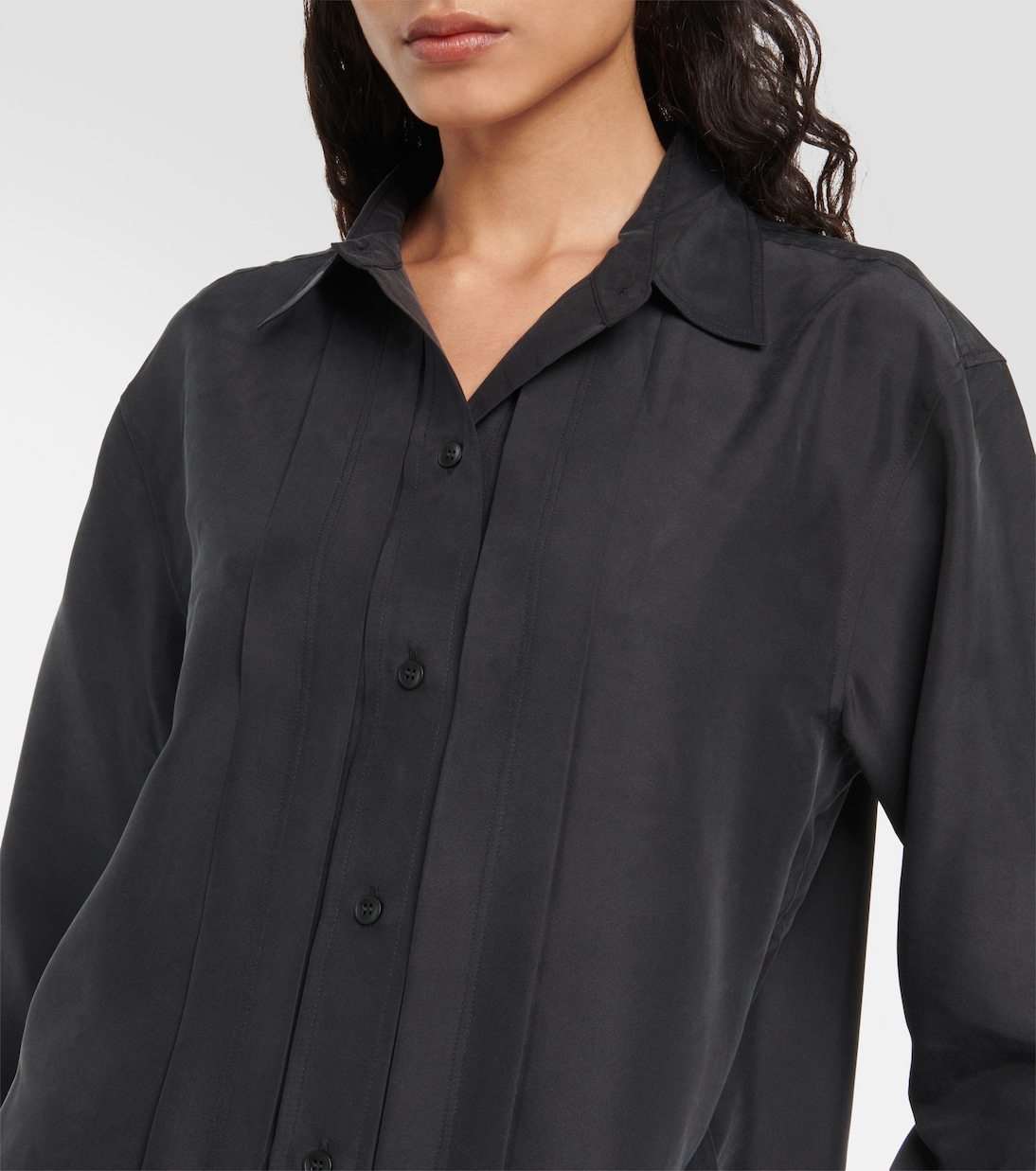 Oversized silk shirt | Toteme