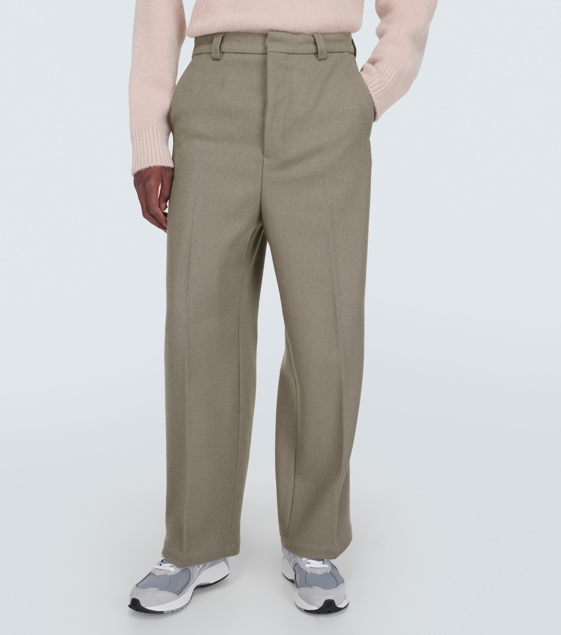 Gerade Hose aus einem Wollgemisch | Ami Paris