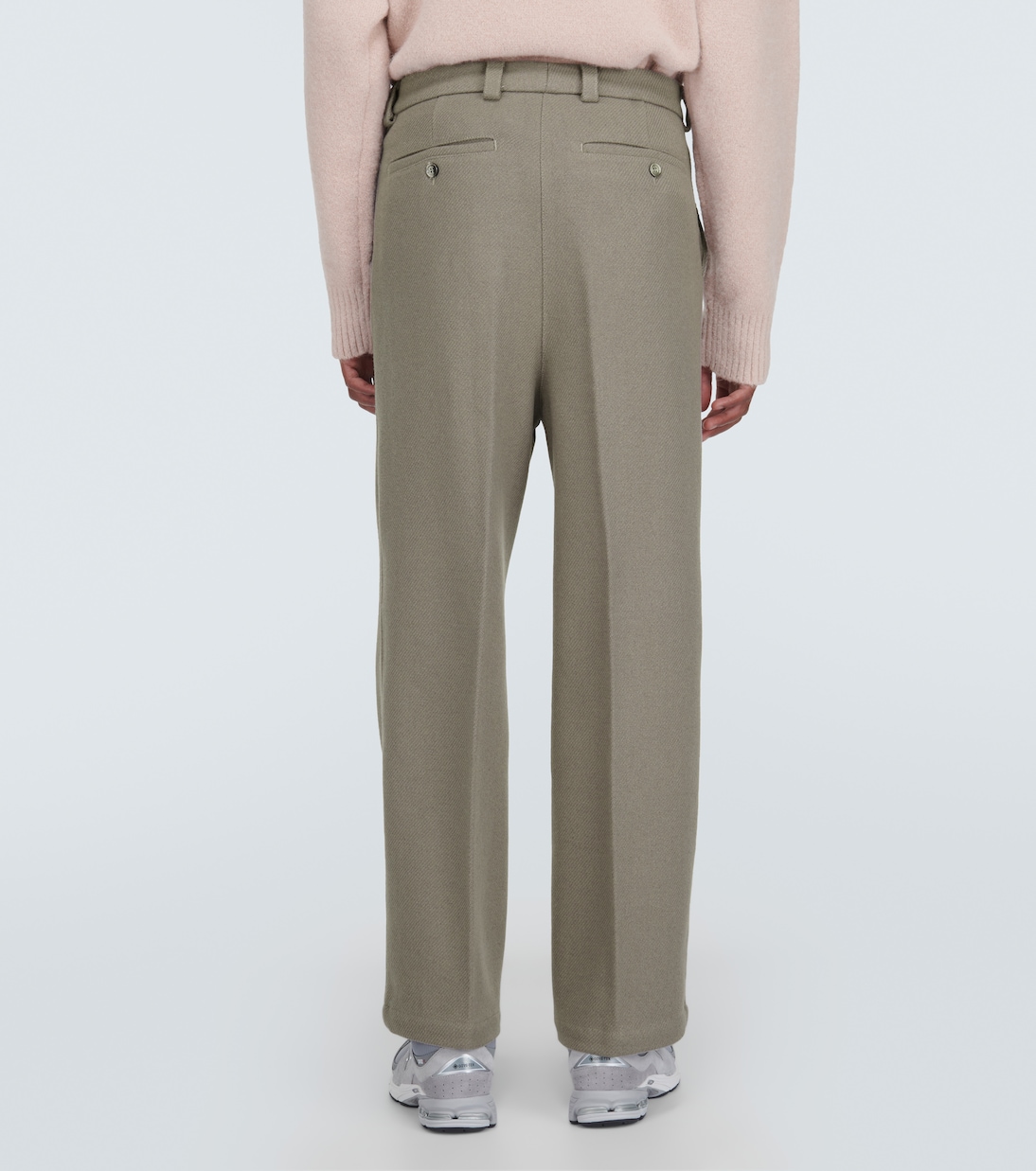 Gerade Hose aus einem Wollgemisch | Ami Paris
