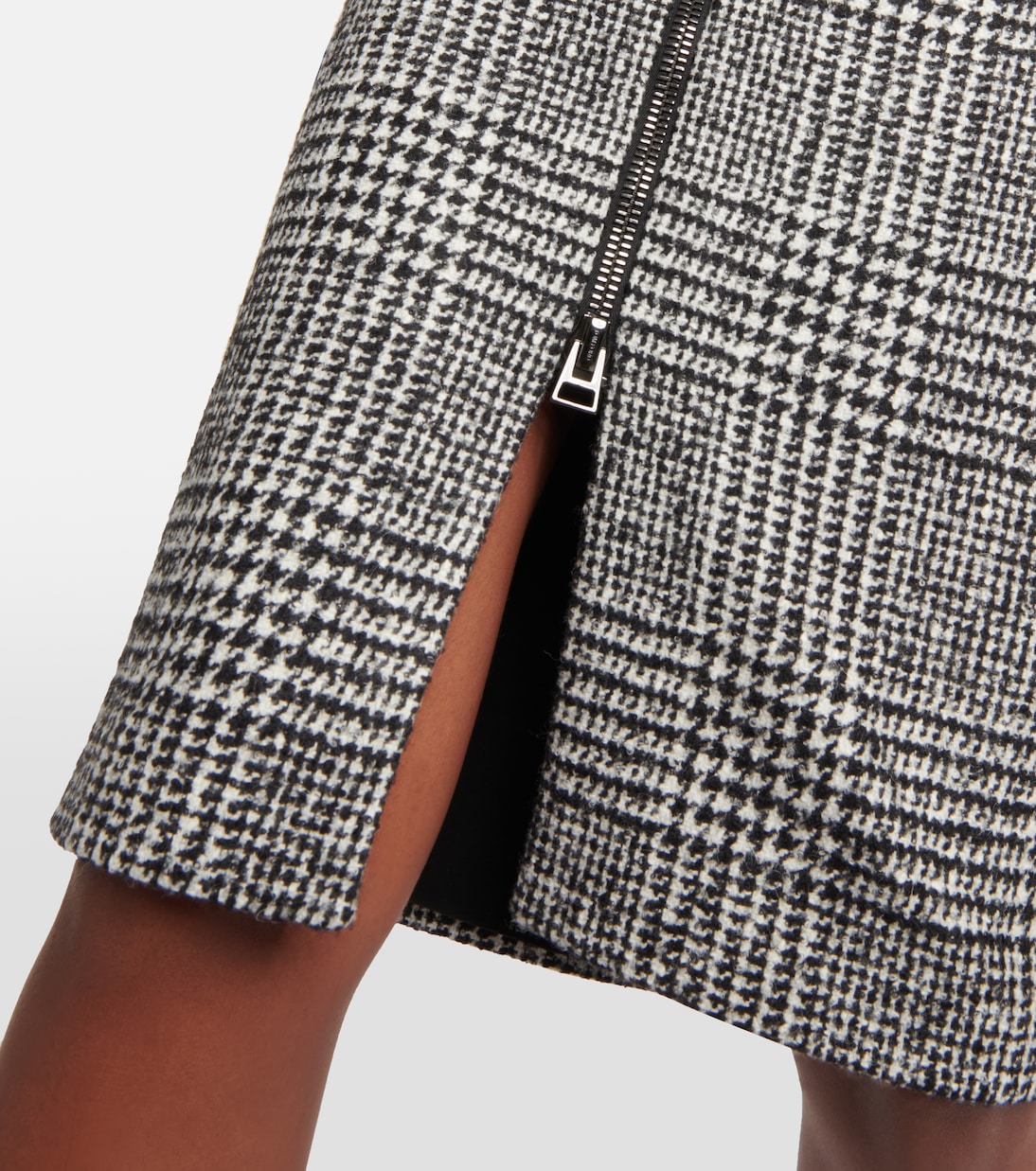 Chevron wool-blend midi skirt | Tom Ford