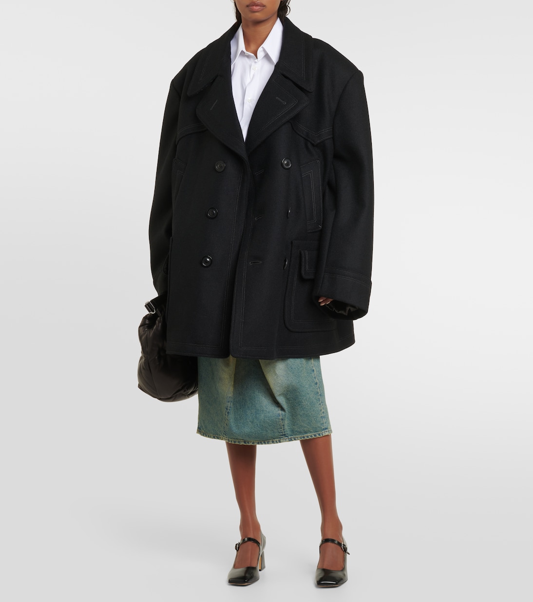 Cappotto oversize Kaban in misto lana | Maison Margiela