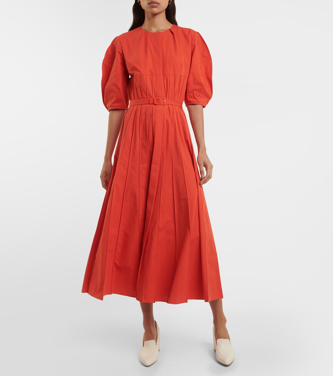 Vestido midi Caden de algodón | Gabriela Hearst