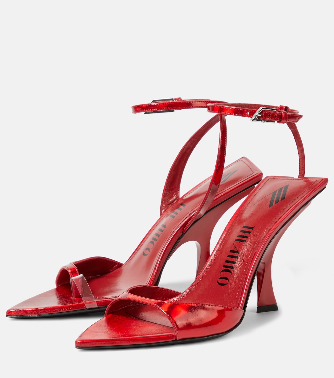 Sandalen aus Metallic-Leder | The Attico
