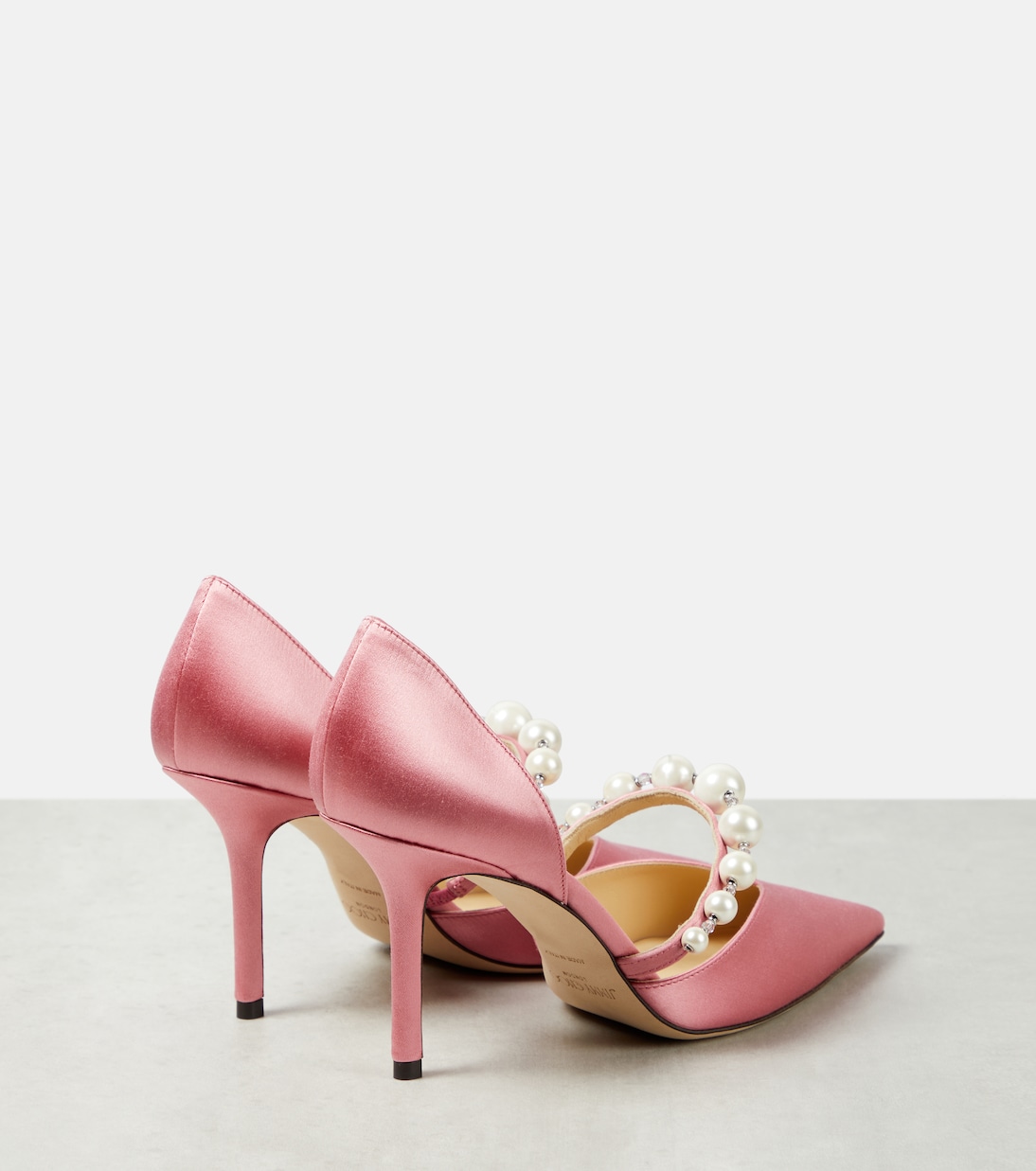 Aurelie 85 embellished satin pumps | Jimmy Choo