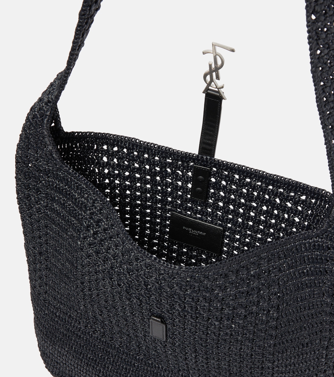 Sac Le 5 à 7 Medium en crochet et raphia | Saint Laurent