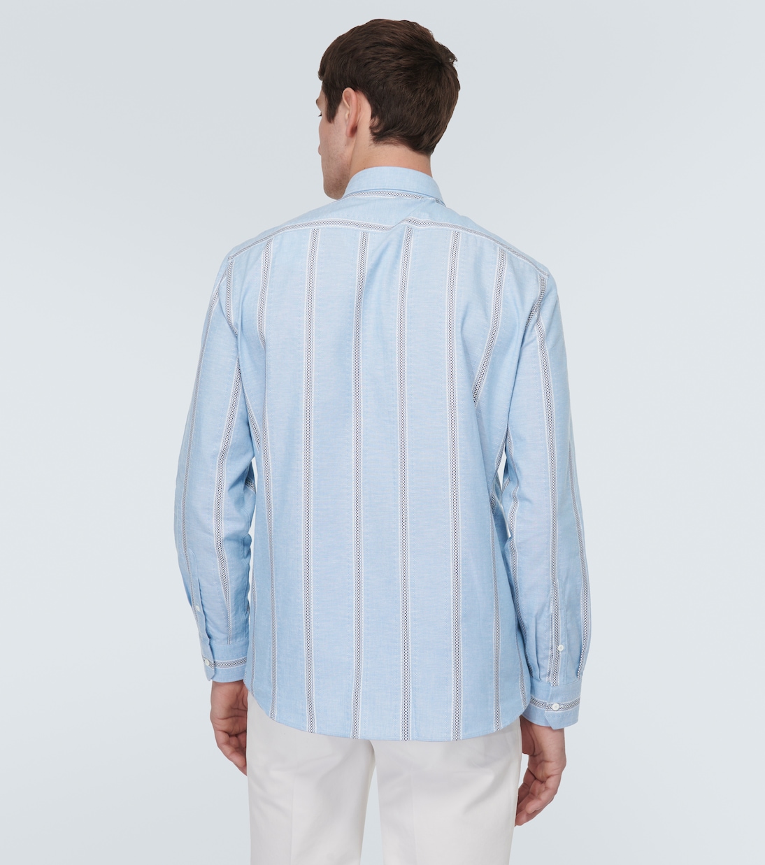 Chemise rayée en coton | Brunello Cucinelli