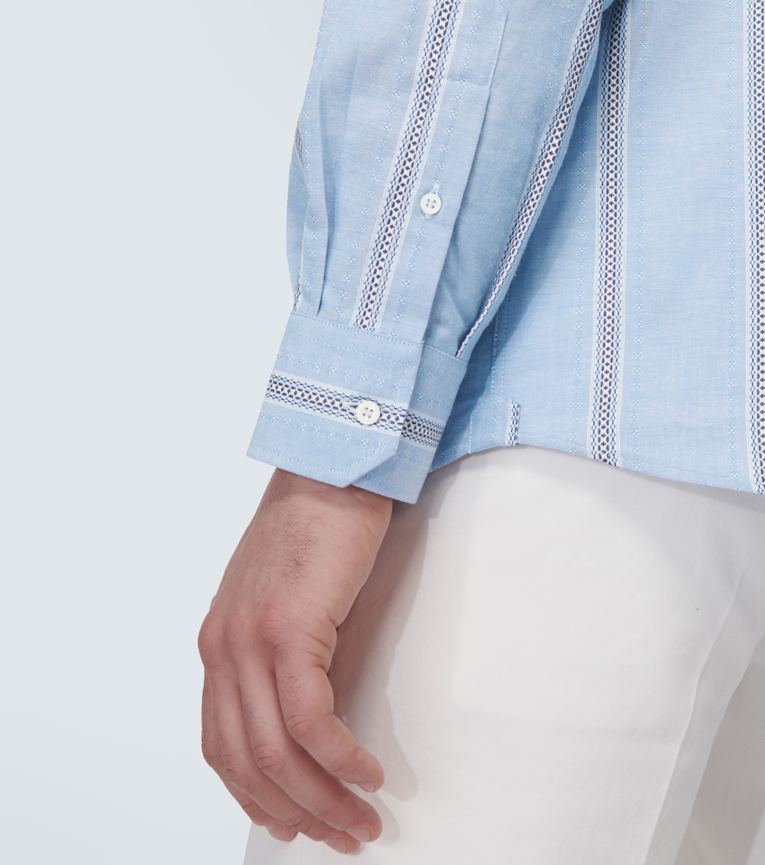 Chemise rayée en coton | Brunello Cucinelli