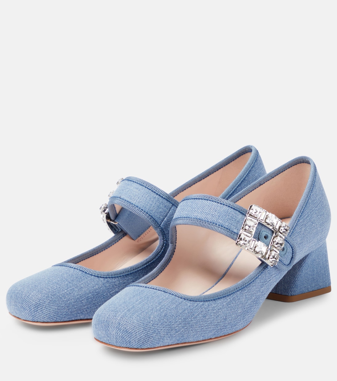 Mary-Jane-Pumps Très Vivier Strass Buckle Babies | Roger Vivier