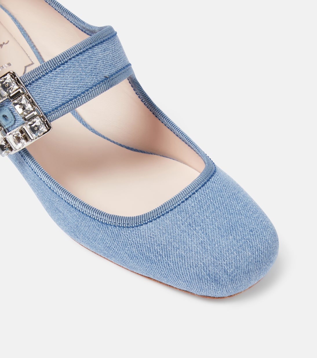 Mary-Jane-Pumps Très Vivier Strass Buckle Babies | Roger Vivier
