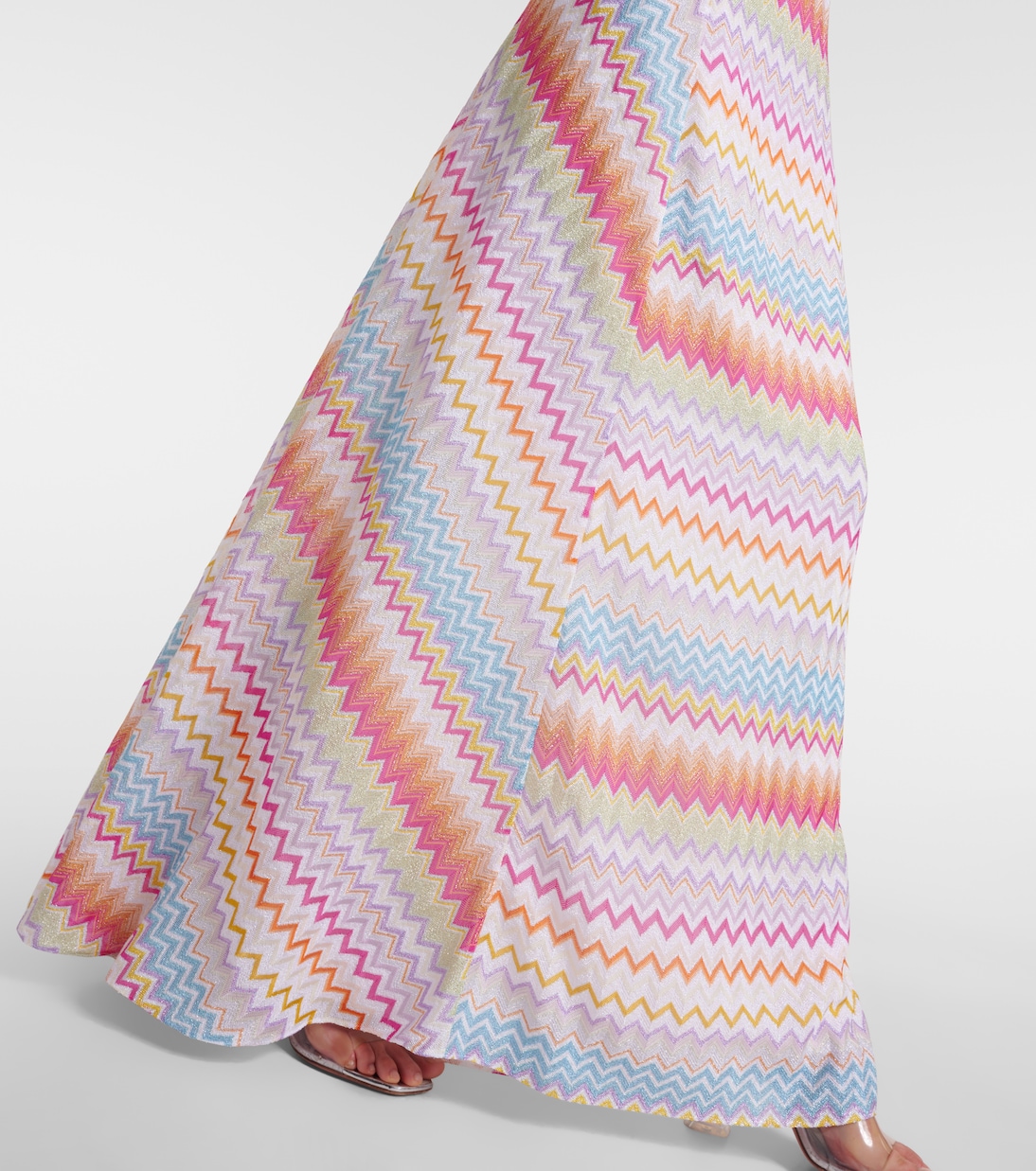 Abito lungo in lamé a zig-zag | Missoni