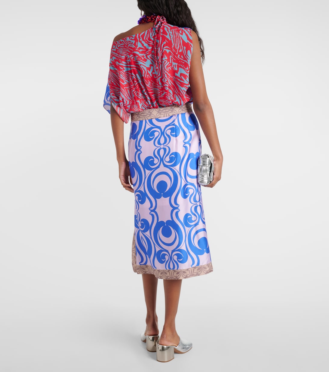 Gonna in twill di seta | Dries Van Noten