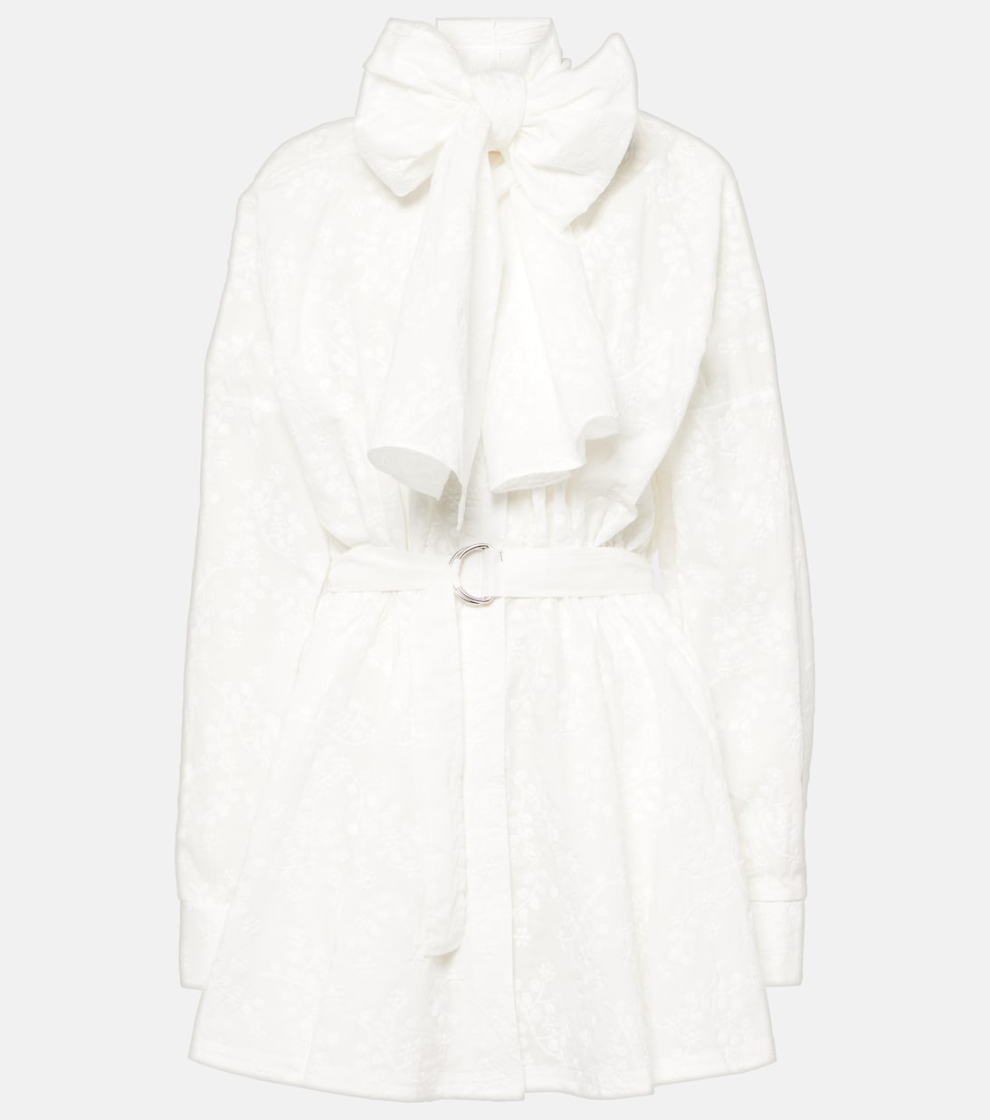 Robe brodée en coton | Norma Kamali